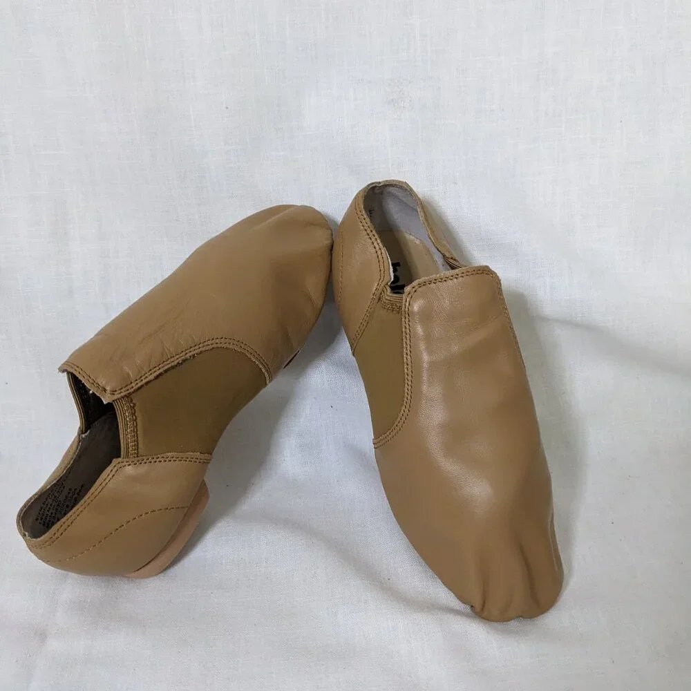 Kids Tan Slip-On Dance Shoes